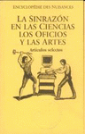 Imagen de cubierta: LA SINRAZÓN EN LAS CIENCIAS, LOS OFICIOS Y LAS ARTES